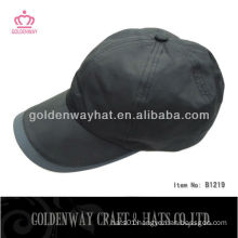 custom black sport cap/baseball cap 6 panels with custom design embroidery/print logo